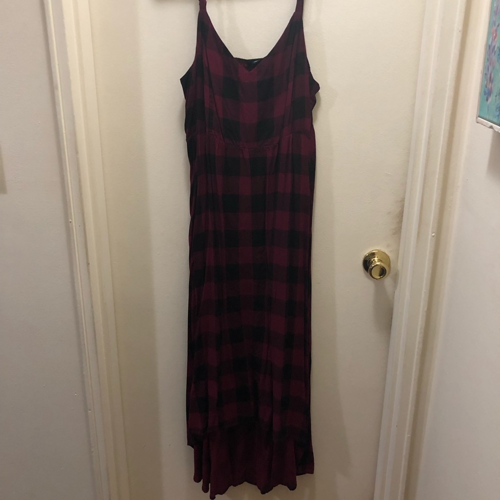 Buffalo check maxi dress, Torrid 3x